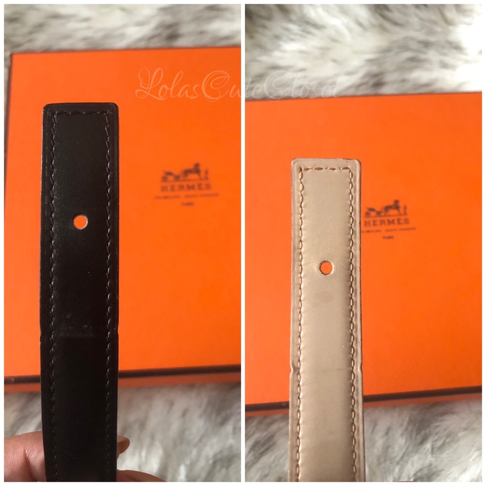 ONLY THIS WEEKEND Authentic 13 mm Hermes Belt Size - Picture 3 of 5